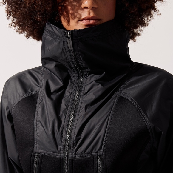 ADIDAS BY STELLA MCCARTNEY size S Black Neoprene Training Jacket - Picture 3 of 6